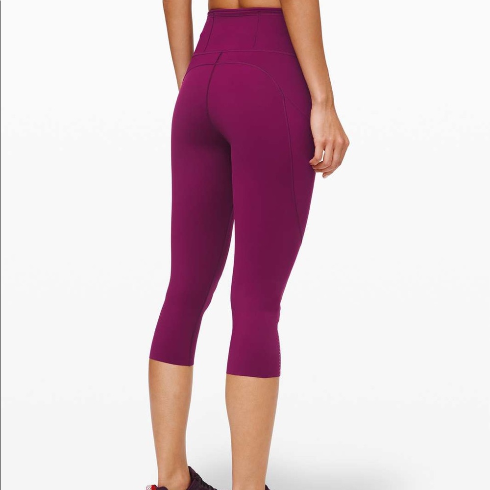 Lululemon Fast and Free Crop Leggings